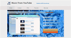 Desktop Screenshot of musicfromyoutube.org